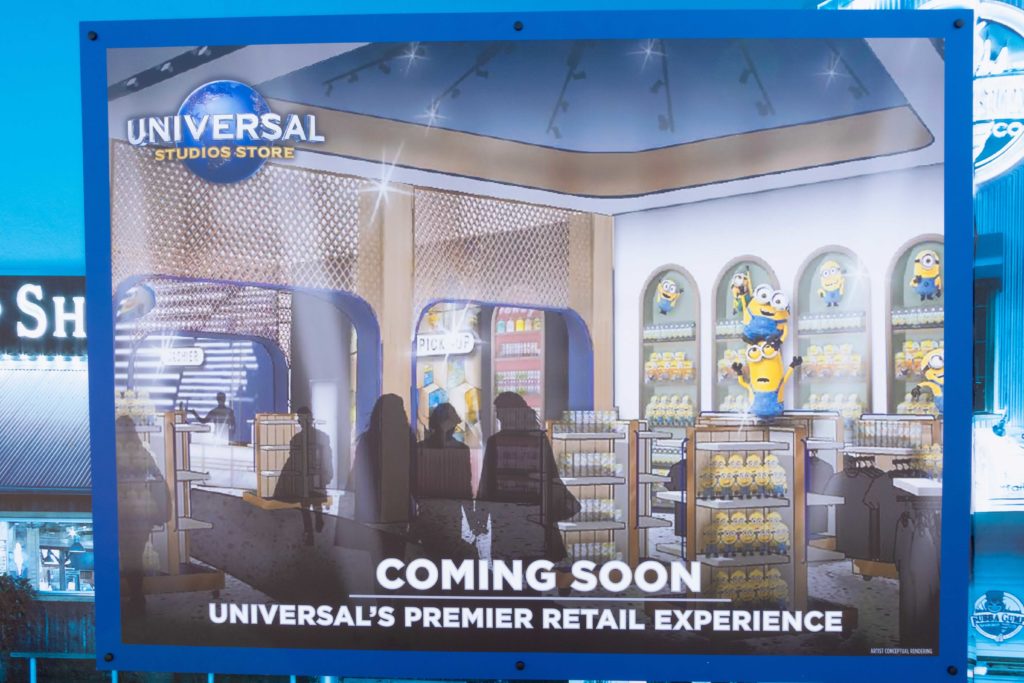 New Universal Studios Store concept art at CityWalk