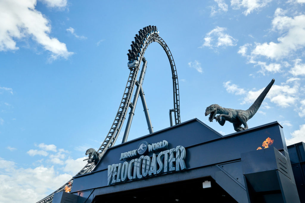 Jurassic World VelociCoaster at Islands of Adventure