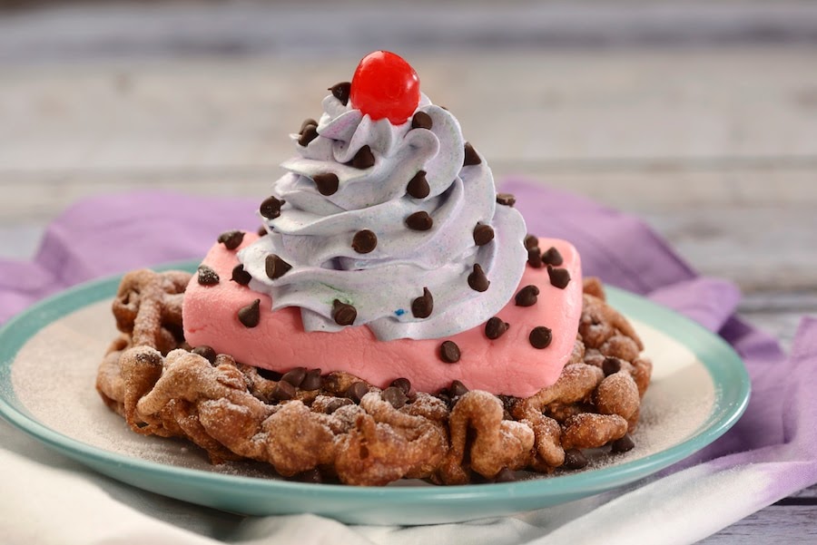 Cherry Blossom Funnel Cake from the 2022 EPCOT International Festival of the Arts