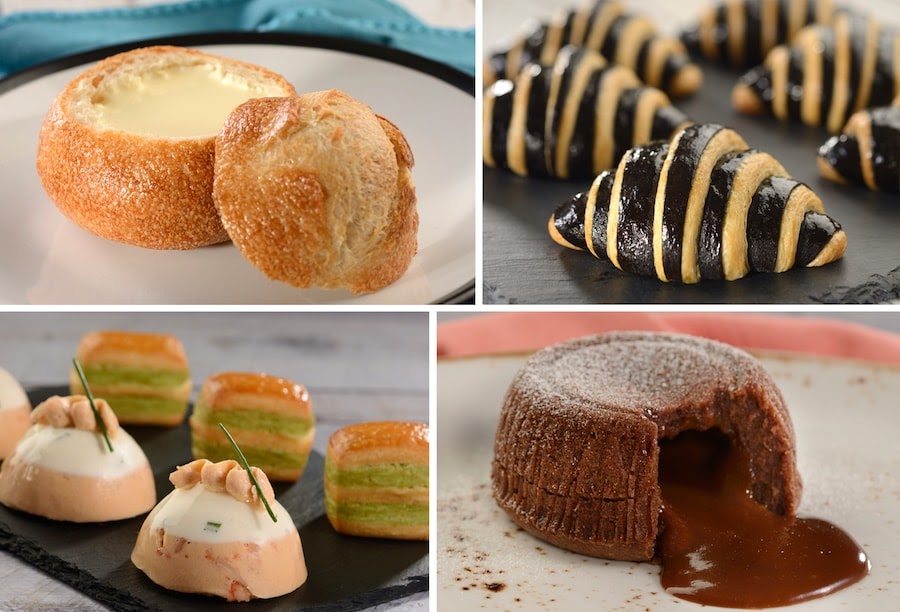 Collage of offerings from L’Art de la Cuisine Française