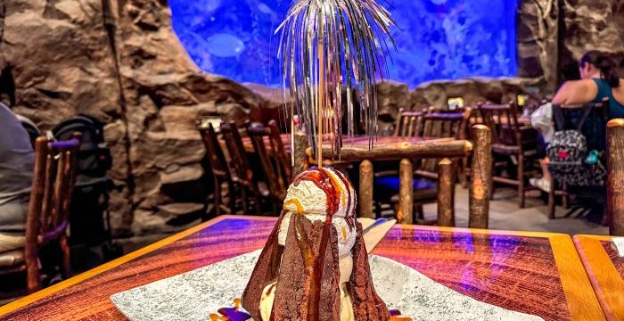 wdw-2023-dak-rainforest-cafe-restaurant-review-sparkling-volcano-dessert-5-700x525.jpg